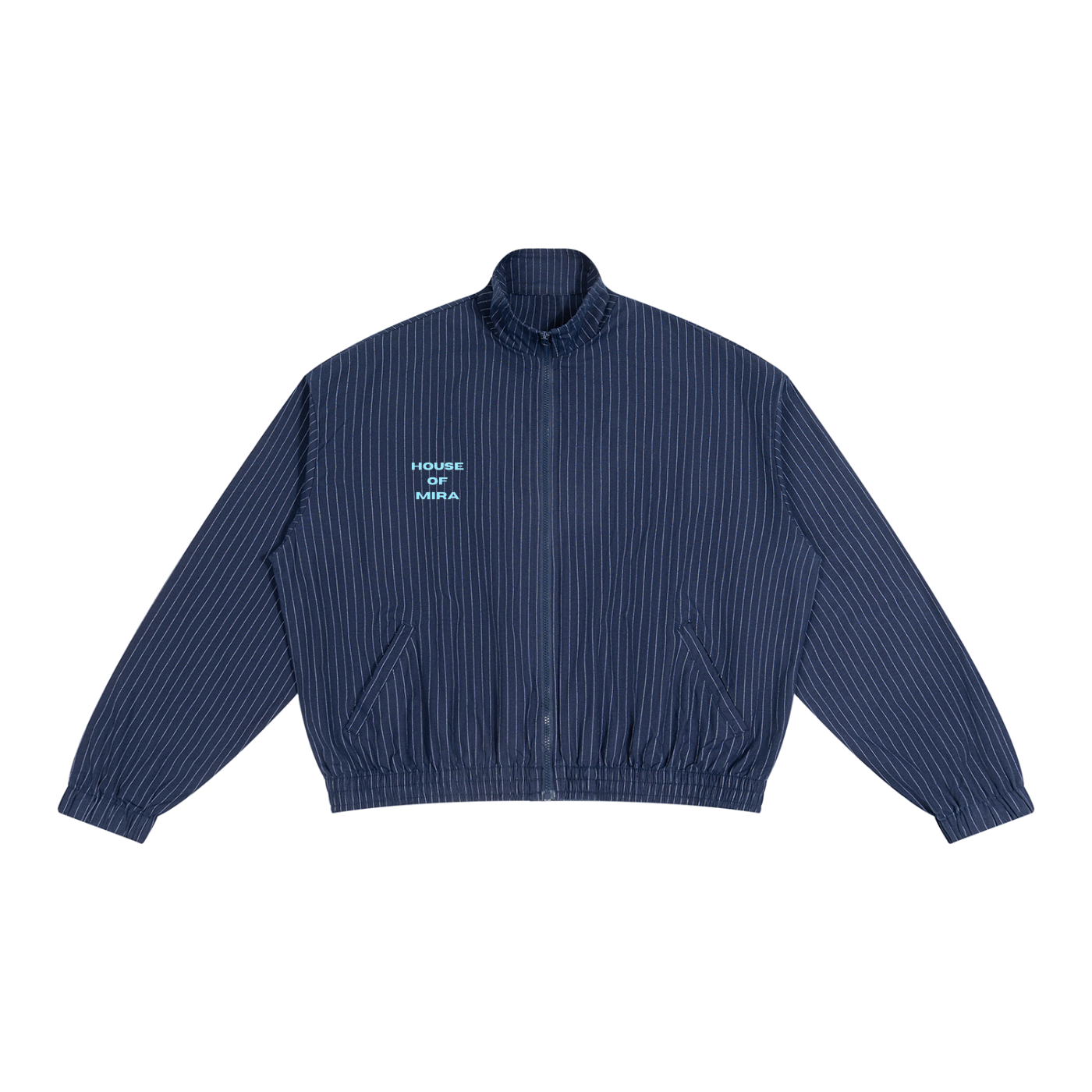 Unisex Striped Full-Zip Track Jacket