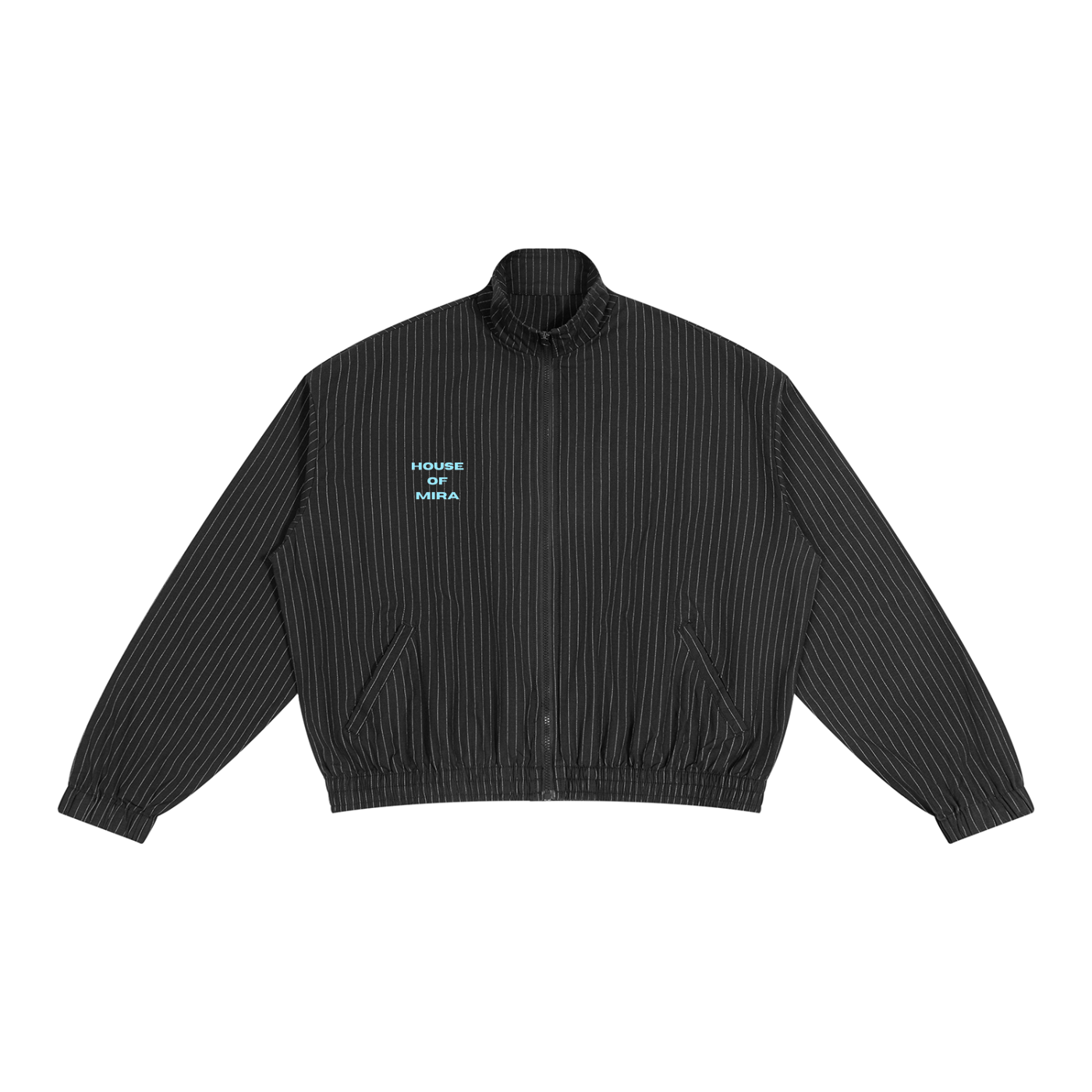 Unisex Striped Full-Zip Track Jacket