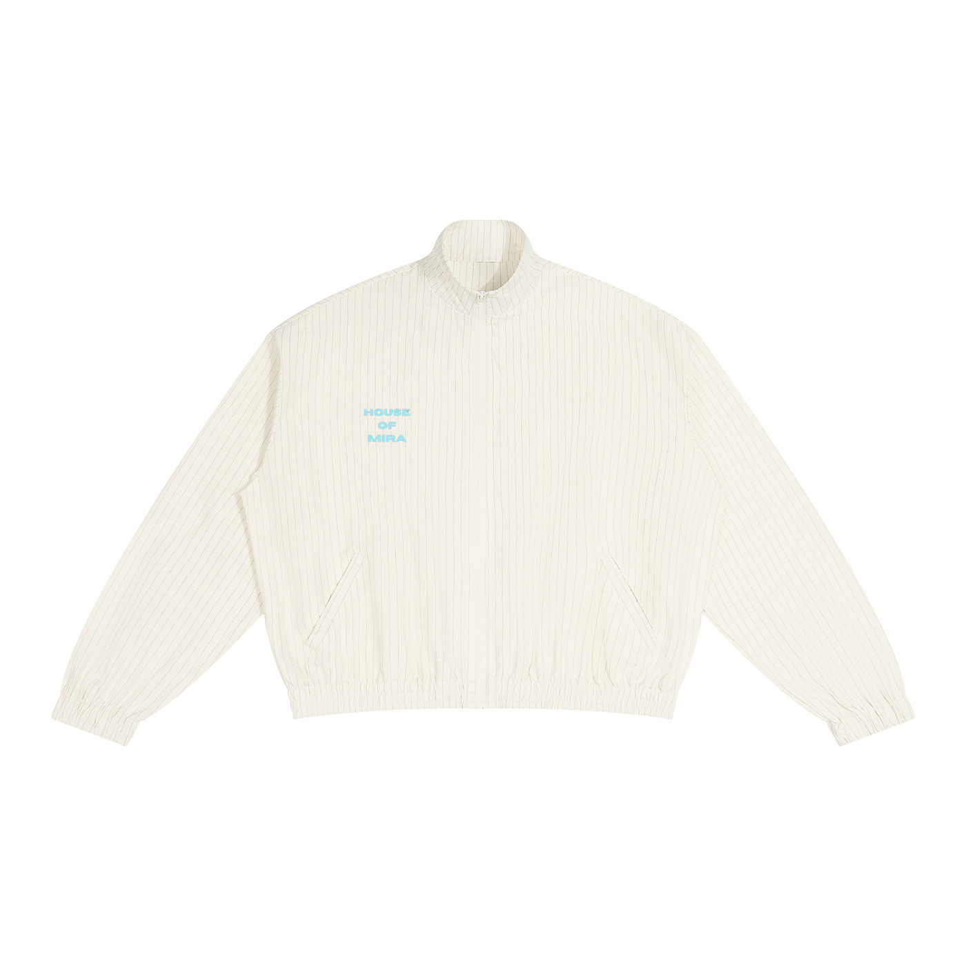 Unisex Striped Full-Zip Track Jacket
