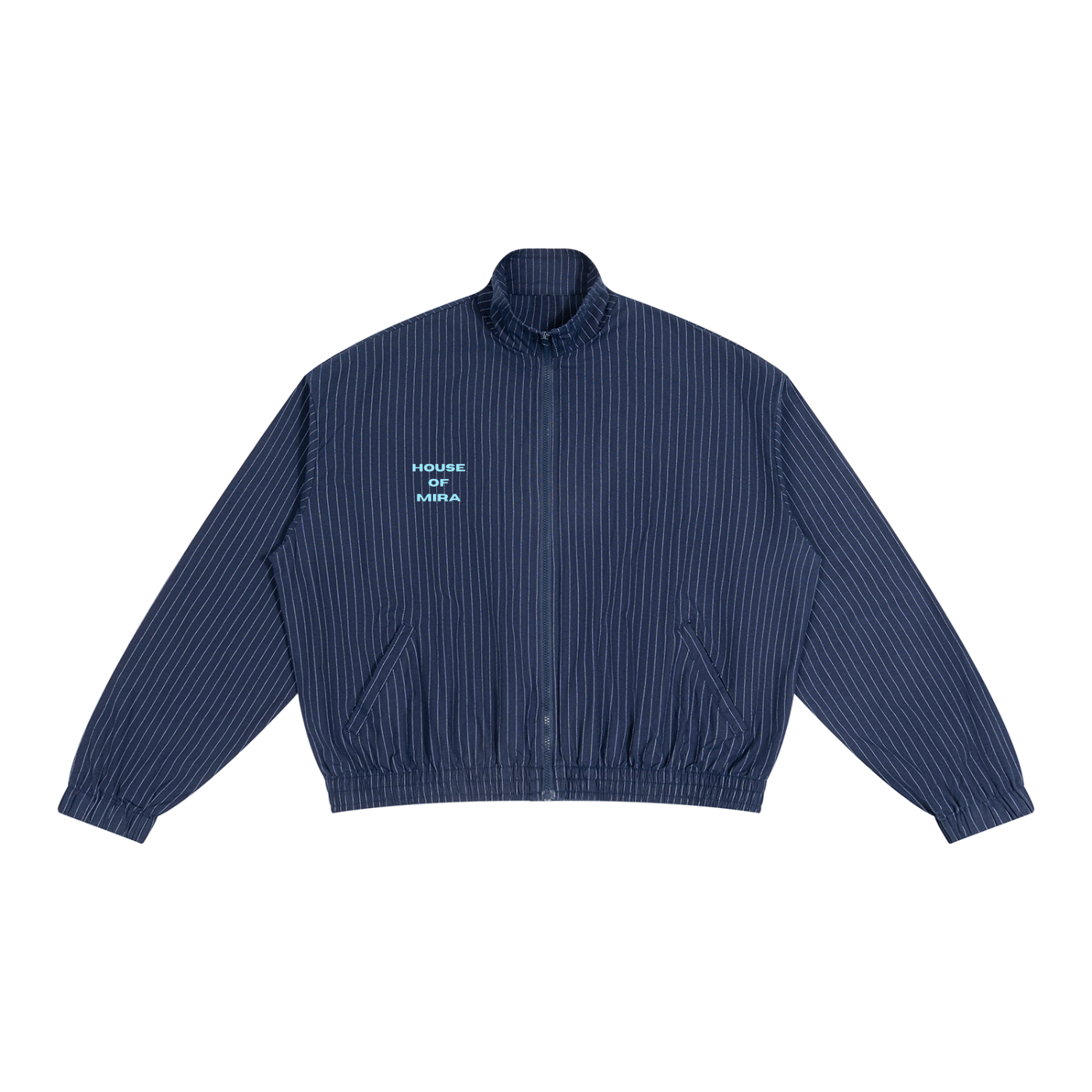 Unisex Striped Full-Zip Track Jacket