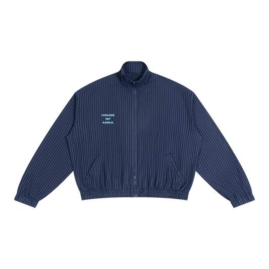 Unisex Striped Full-Zip Track Jacket