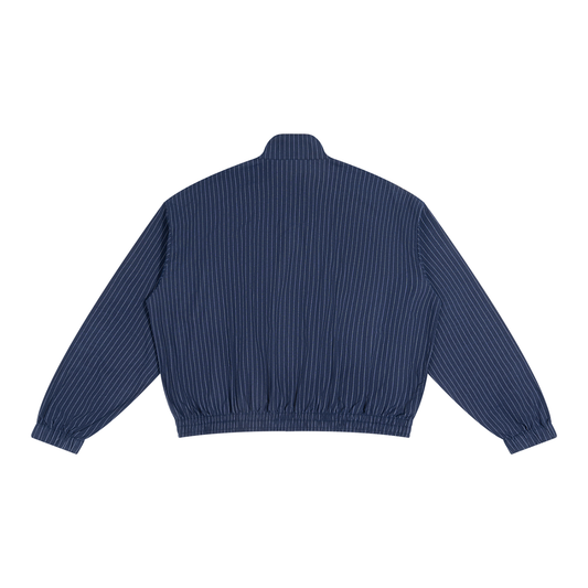 Unisex Striped Full-Zip Track Jacket